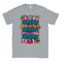 Heather Grey mama mama mama Classic Tee - CowhideDigitalArt