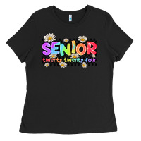 Black senior twenty twenty four Ladies Tee - AdoDesignShop