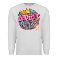 Dove Grey daddys girl Premium Sweatshirt - NancyCooperArtShop