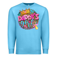 Ocean Blue daddys girl Premium Sweatshirt - NancyCooperArtShop