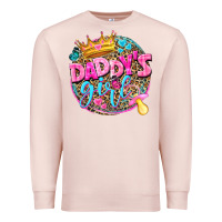 Pale Pink daddys girl Premium Sweatshirt - NancyCooperArtShop