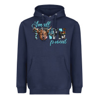 Navy small town proud Heavyweight Hoodie - JahusDesignShop