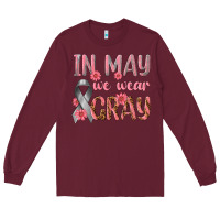 In May We Wear Gray Long Sleeve Tee | Teevron