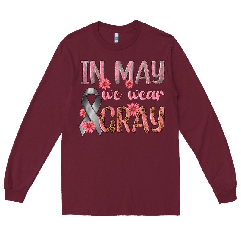 In May We Wear Gray Long Sleeve Tee by texasbilliewilder | Teevron