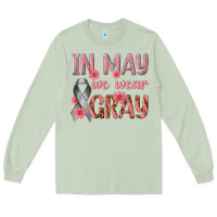 Matcha In May We Wear Gray Long Sleeve Tee - texasbilliewilder