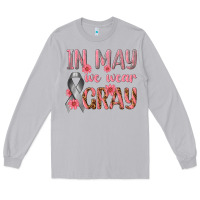 Moon Dust In May We Wear Gray Long Sleeve Tee - texasbilliewilder