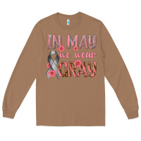 Toasted Coconut In May We Wear Gray Long Sleeve Tee - texasbilliewilder