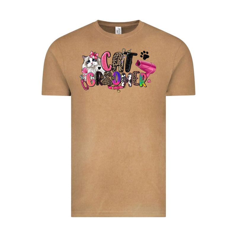 Cat Groomer Vintage Tee by Zillion Design Studio | Teevron