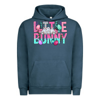 Pigment Midnight Navy Little Bunny Easter Urban Hoodie - BundleAndBundleShop
