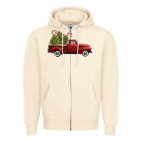 Sandshell christmas trees truck Zipper Hoodie - FaDigitalArtStudio