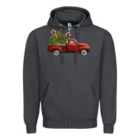 Smoke christmas trees truck Zipper Hoodie - FaDigitalArtStudio