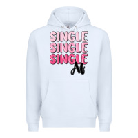 White single af Premium Hoodie - MaliasSmallBusiness