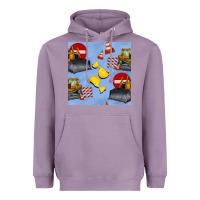 Lavender bulldozer seamles pattern Heavyweight Hoodie - BundleAndBundleShop