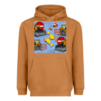 Meerkat bulldozer seamles pattern Heavyweight Hoodie - BundleAndBundleShop