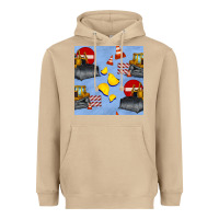 Mushroom bulldozer seamles pattern Heavyweight Hoodie - BundleAndBundleShop