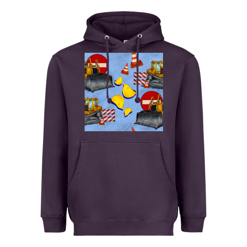 Bulldozer Seamles Pattern Heavyweight Hoodie by BundleAndBundleShop | Teevron