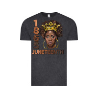 Vintage Black 1865 juneteenth black women Vintage Tee - BarkalooDesign