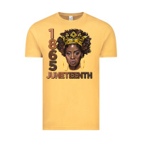 Vintage Mustard 1865 juneteenth black women Vintage Tee - BarkalooDesign