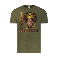 Vintage Olive 1865 juneteenth black women Vintage Tee - BarkalooDesign