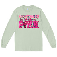 Matcha In October We Wear Pink Long Sleeve Tee - texasbilliewilder