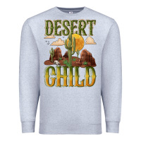 Heather Grey desert child cactus Premium Sweatshirt - NancyCooperArtShop