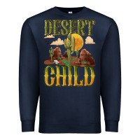 Navy desert child cactus Premium Sweatshirt - NancyCooperArtShop