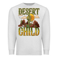 Oatmeal Heather desert child cactus Premium Sweatshirt - NancyCooperArtShop