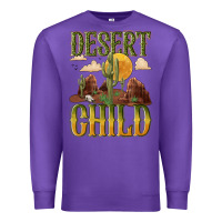 Purple desert child cactus Premium Sweatshirt - NancyCooperArtShop