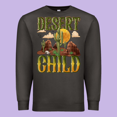 Desert Child Cactus Premium Sweatshirt Designed By Nancycooperartshop