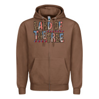 Chestnut land of the free Zipper Hoodie - RacoonDesign