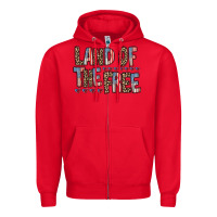Red land of the free Zipper Hoodie - RacoonDesign