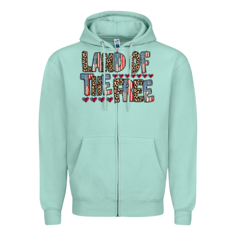 Land Of The Free Zipper Hoodie by RacoonDesign | Teevron