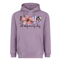 Lavender love all day every day Heavyweight Hoodie - Artiststas
