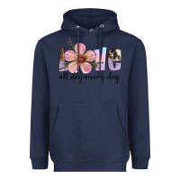 Navy love all day every day Heavyweight Hoodie - Artiststas