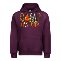 Mauve Wine Camp Life Urban Hoodie - BundleAndBundleShop