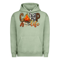 Pigment Oil Green Camp Life Urban Hoodie - BundleAndBundleShop