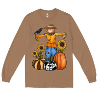 Toasted Coconut pumpkin sunflower fall scarecrow Long Sleeve Tee - RanaPortraitStore
