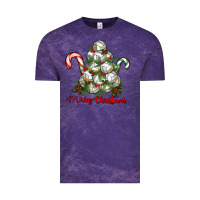 Cloud Purple Merry Christmas Volleyball Vintage Tee - RanaPortraitStore