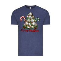 Merry Christmas Volleyball Vintage Tee | Teevron