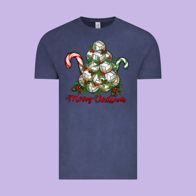 Vintage Tee Merry Christmas Volleyball