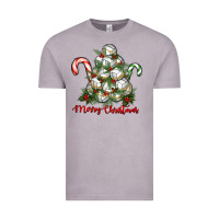 Vintage Zinc Merry Christmas Volleyball Vintage Tee - RanaPortraitStore
