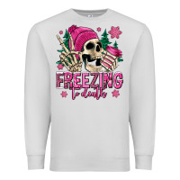 Dove Grey freezing to death winter skull Premium Sweatshirt - Jasminsmagicworld