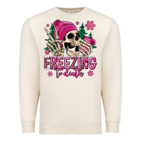 Sandshell freezing to death winter skull Premium Sweatshirt - Jasminsmagicworld