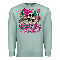 Seafoam freezing to death winter skull Premium Sweatshirt - Jasminsmagicworld