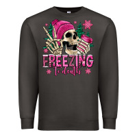 Smoke freezing to death winter skull Premium Sweatshirt - Jasminsmagicworld