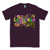 Plum louisiana mardi gras Classic Tee - FaDigitalArtStudio