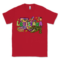 Red louisiana mardi gras Classic Tee - FaDigitalArtStudio