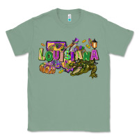 Sage louisiana mardi gras Classic Tee - FaDigitalArtStudio