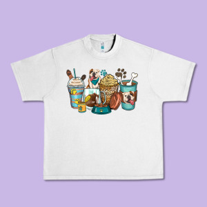 English Bulldog Coffee Cups Urban Heavy Tee Designed By Zillion Design Studio