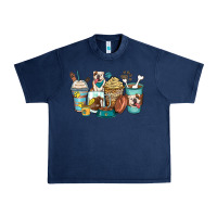 Navy english bulldog coffee cups Urban Heavy Tee - Zillion Design Studio